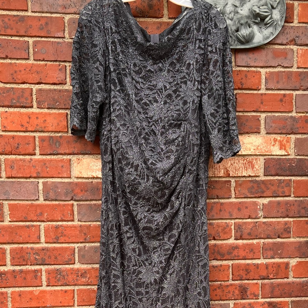 Nightway Special Occasion Sparkling Stretch Lace Mermaid Dress size 20W